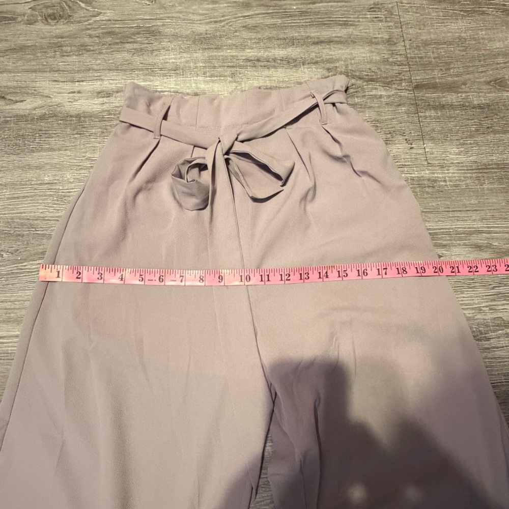 She + Sky Cream Wide-Leg Pants Size S - Picture 11 of 13